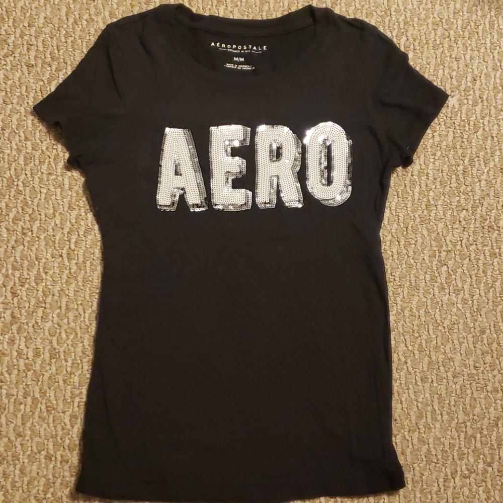 Aeropostale black with white sequins